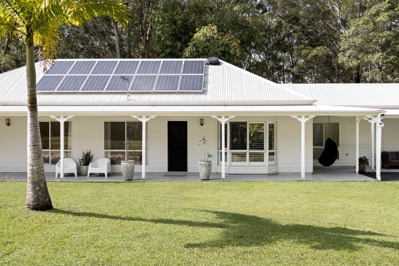 The home with its Fronius solar array