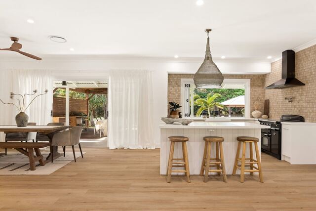 Dining and kitchen